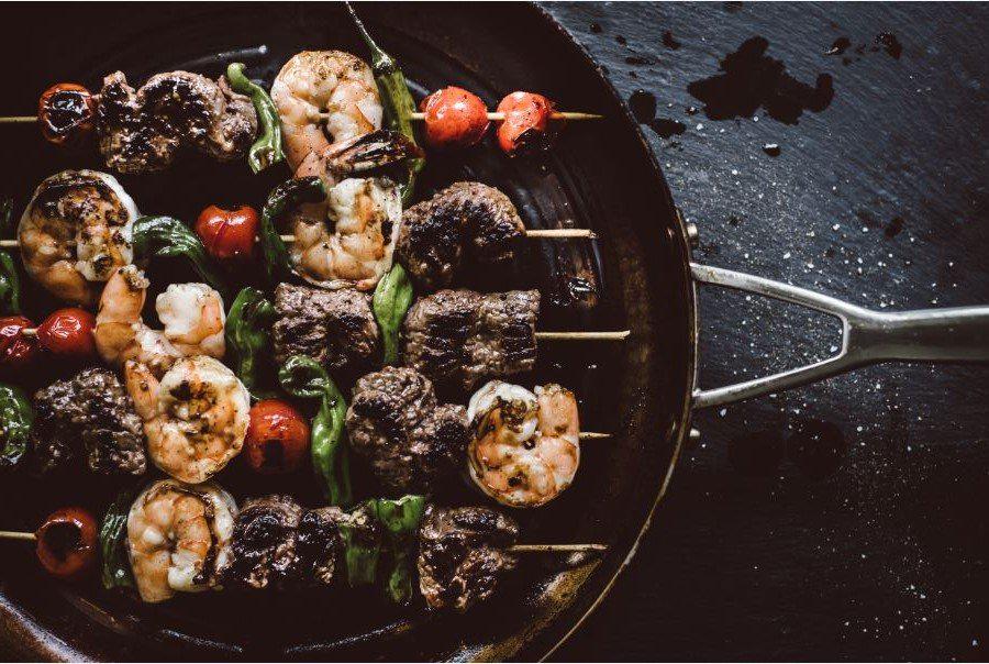 Weekend Surf & Turf Skewers with Chimichurri Sauce