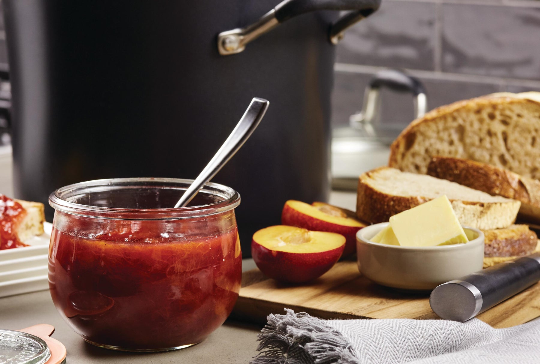 From-Scratch Plum Cardamom Jam