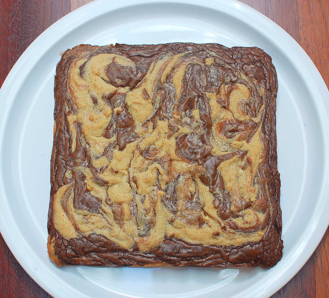 Peanut Butter Swirl Brownies