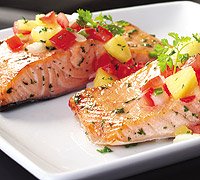 Salmon with Mango Salsa