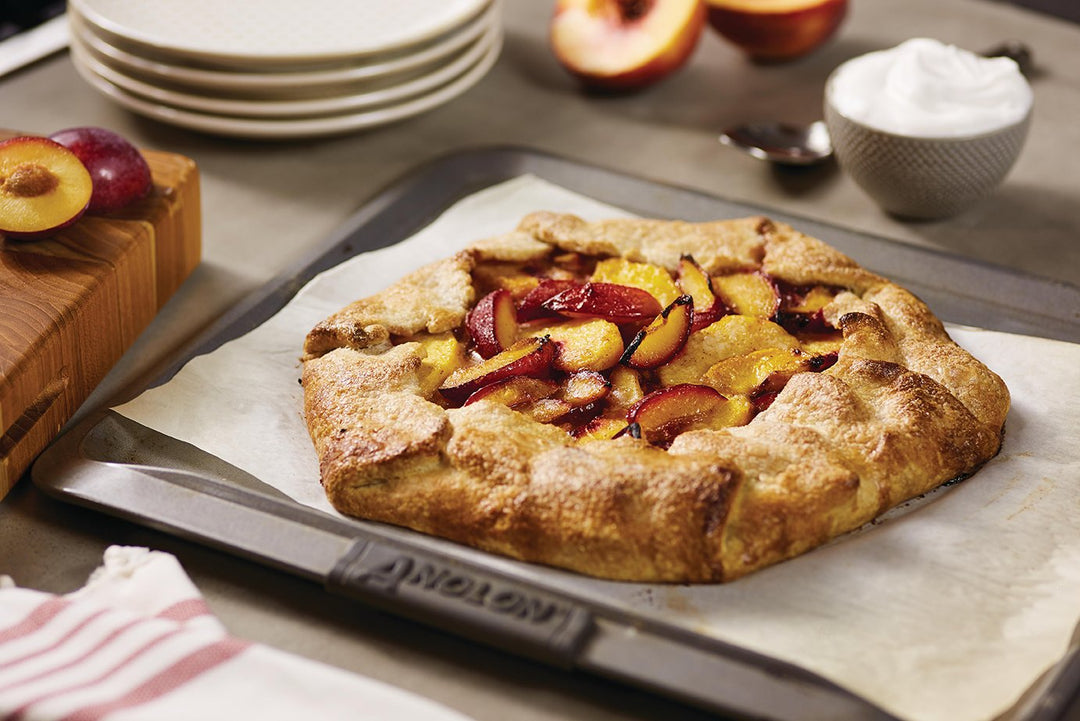 Plum and Peach Galette