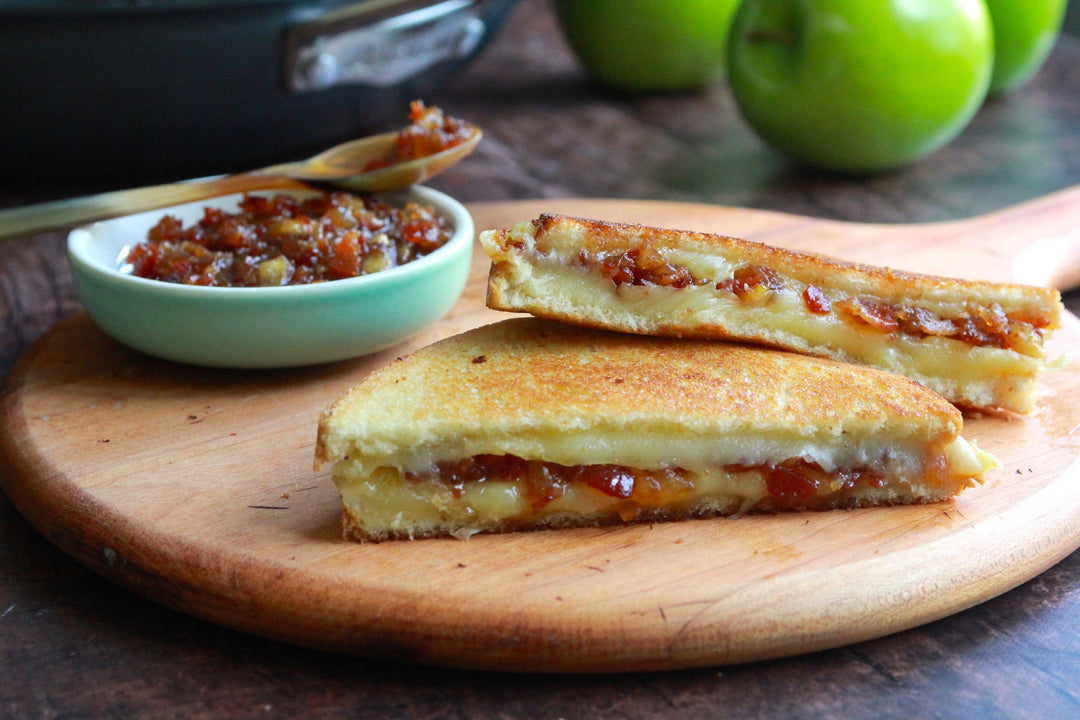 Big Apple-Bacon Grilled Cheese Sandwich