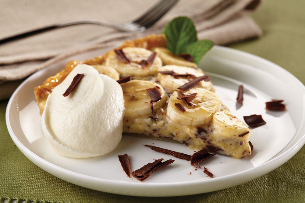 Banana and Chocolate Tart