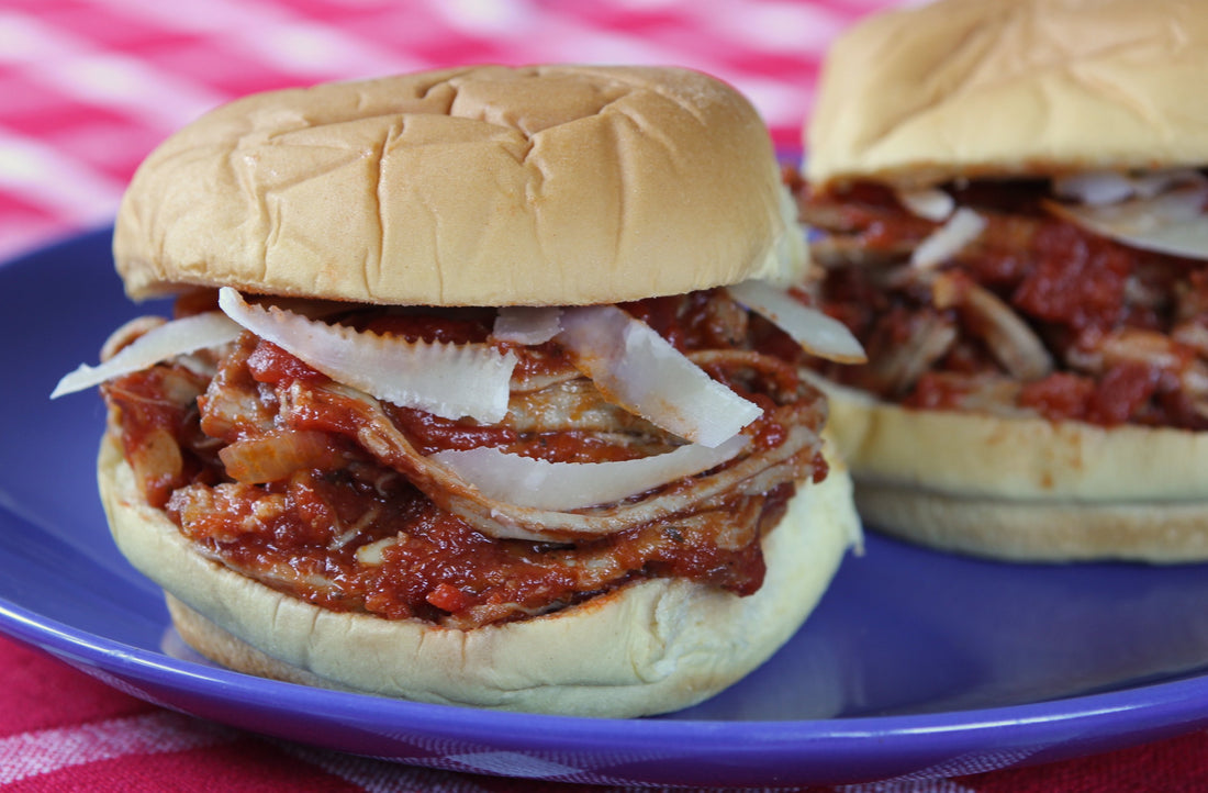 Staten Island Pulled Pork Parm Sliders