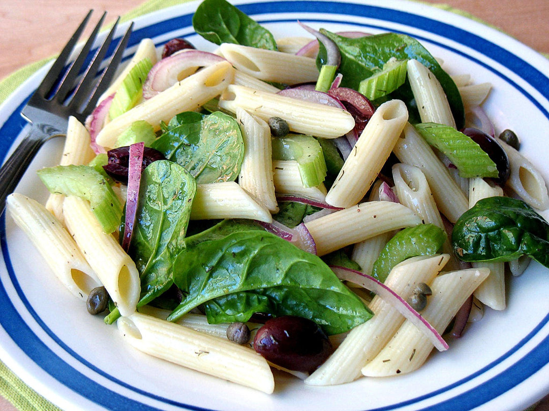 Pasta Salad with Lemon Caper Dressing