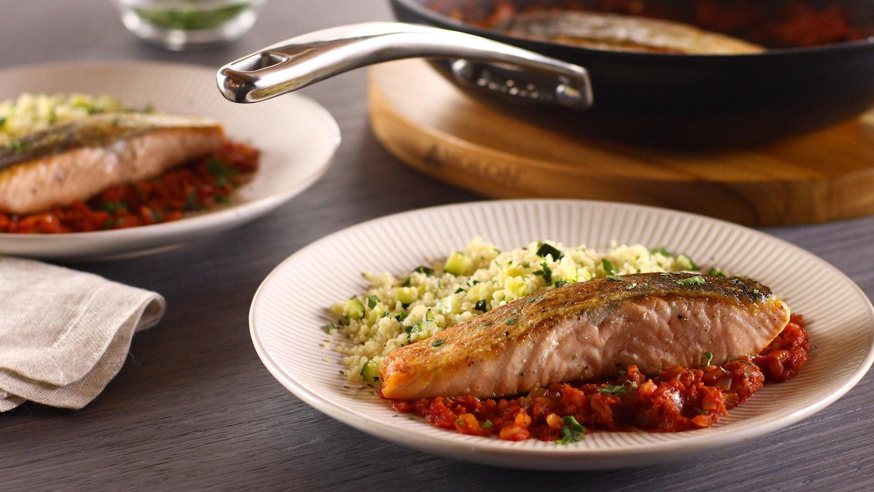 Salmon on Tomato-Jalapeño Jam