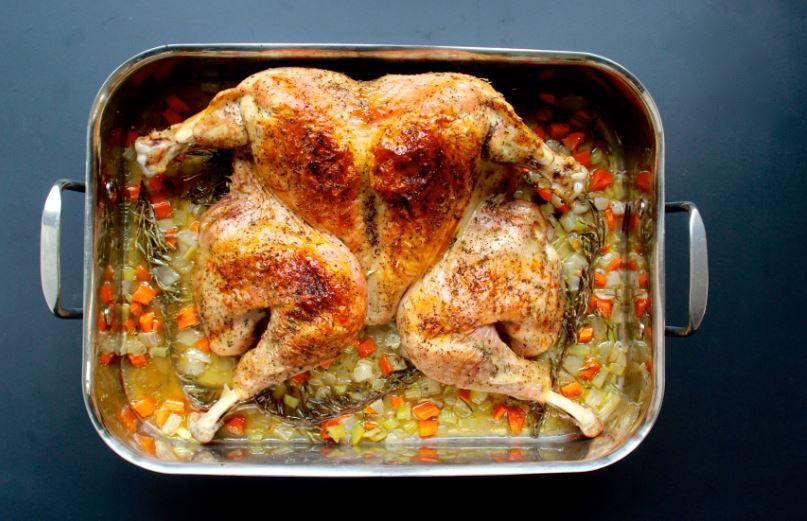 Rosemary-Thyme Spatchcock Roasted Turkey