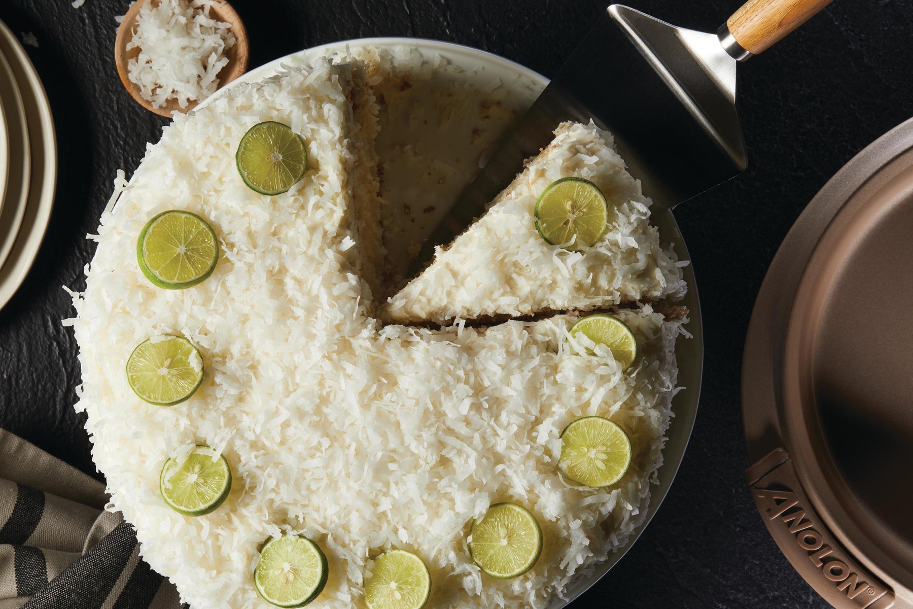 Coconut Key Lime Rum Cake
