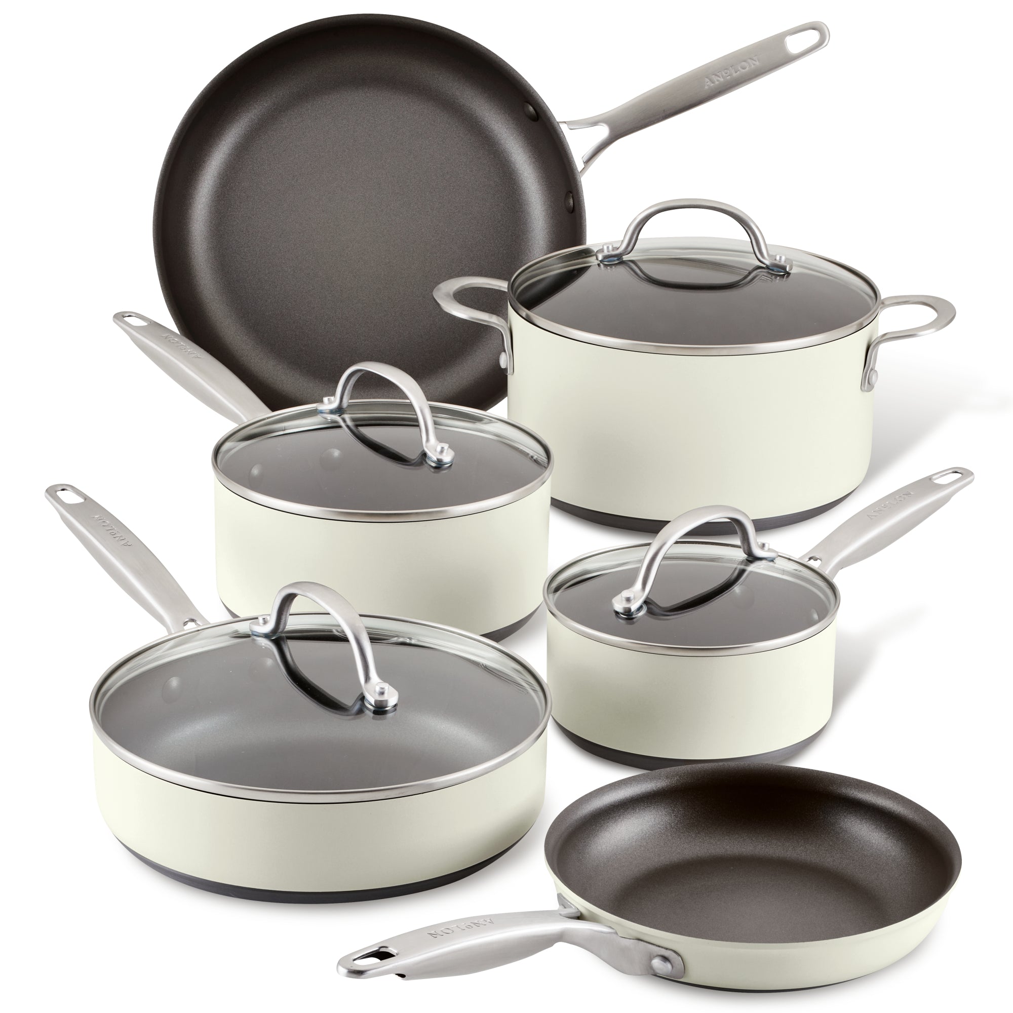 10-Piece Hard Anodized Nonstick Cookware Set – Anolon