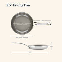8.5-Inch Clad Ceramic Frying Pan