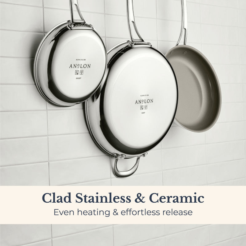 8.5-Inch Clad Ceramic Frying Pan