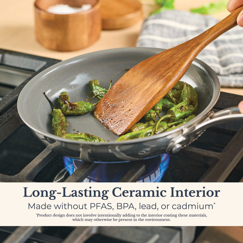 8.5-Inch Clad Ceramic Frying Pan