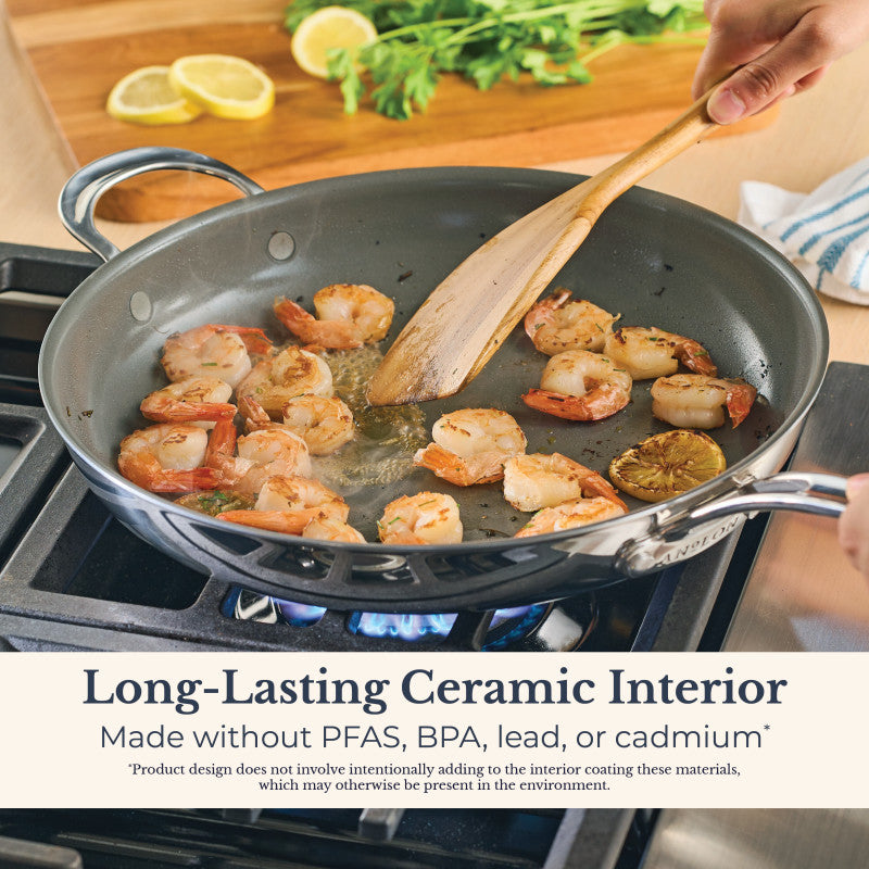 12.25-Inch Frying Pan with Lid