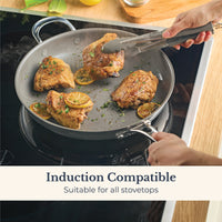 12.25-Inch Frying Pan with Lid