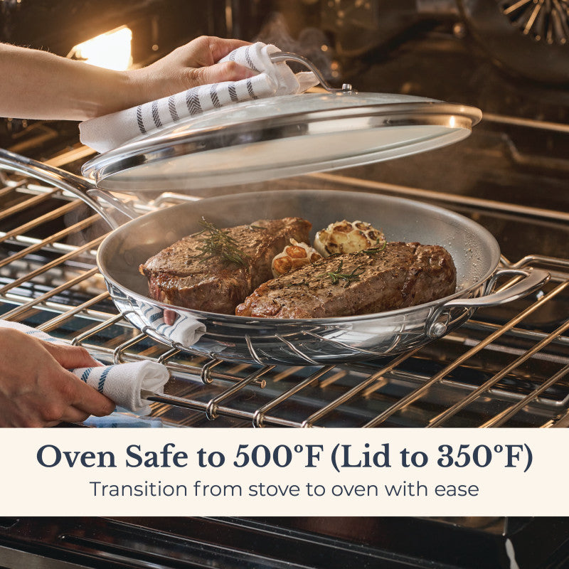 12.25-Inch Frying Pan with Lid