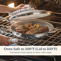 12.25-Inch Frying Pan with Lid