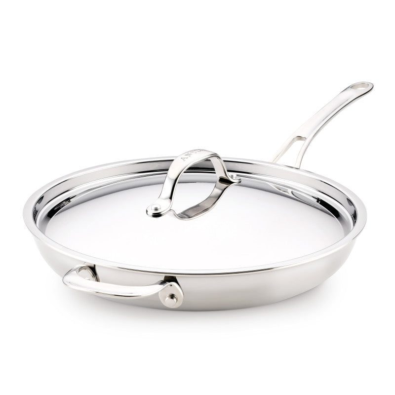 12.5-Inch Frying Pan with Lid and Helper Handle
