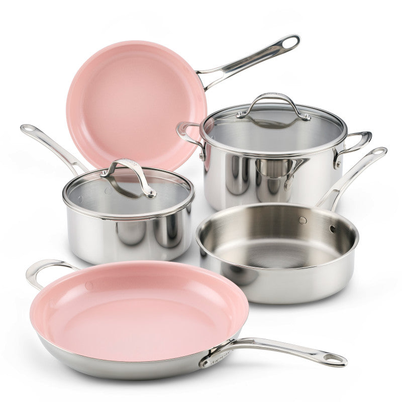 Clad Stainless 7-Piece Cookware Set