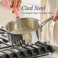 Clad Stainless 7-Piece Cookware Set