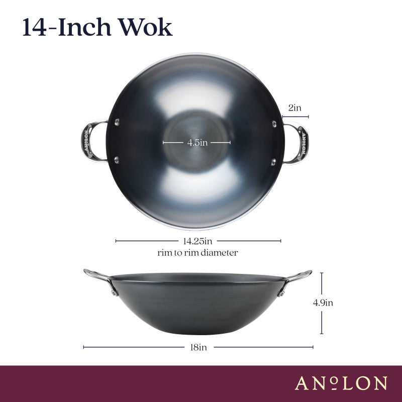14-Inch EverLast Carbon Steel Wok