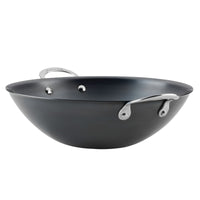 The N2 Carbon Steel Wok by N2 Carbon Steel is a large black carbon steel cookware with a durable nonstick patina and two silver handles, shown on a white background.