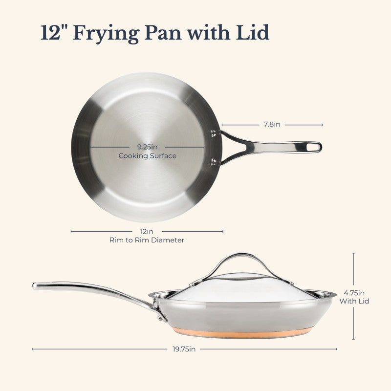 12-Inch Frying Pan with Lid