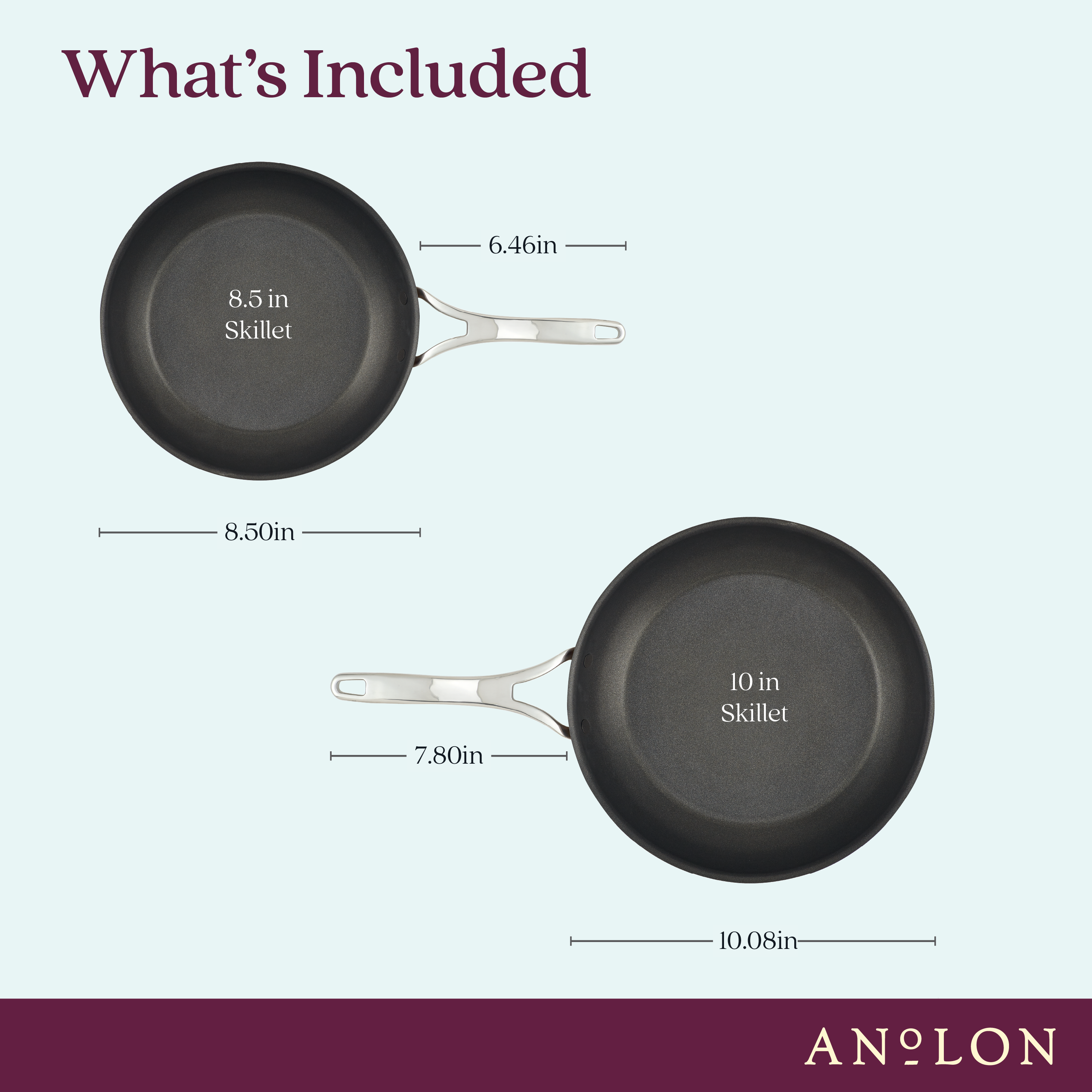 8.5 & 10-Inch Frying Pan Set - Thumbnail 4