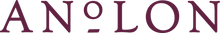 The image displays the word ANOLON in bold, stylized purple letters with the letter O replaced by a degree symbol.