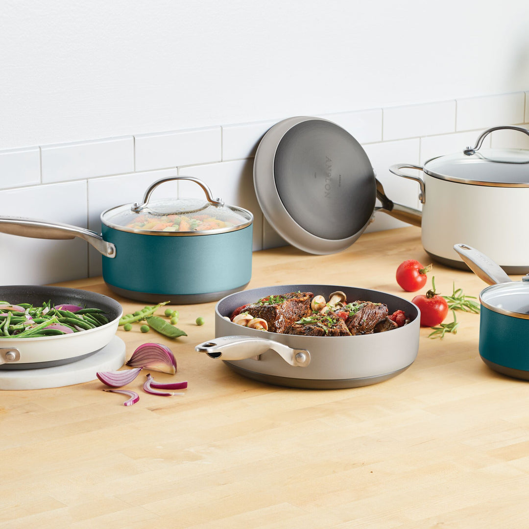 Cookware Set 9-Piece Pots And Pans Kitchen Non-Stick Cooking
