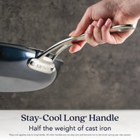 3-Piece Frying Pan and Wok Set