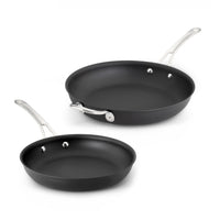Pre-Seasoned Carbon Steel Frying Pan Duo, 10" & 12"