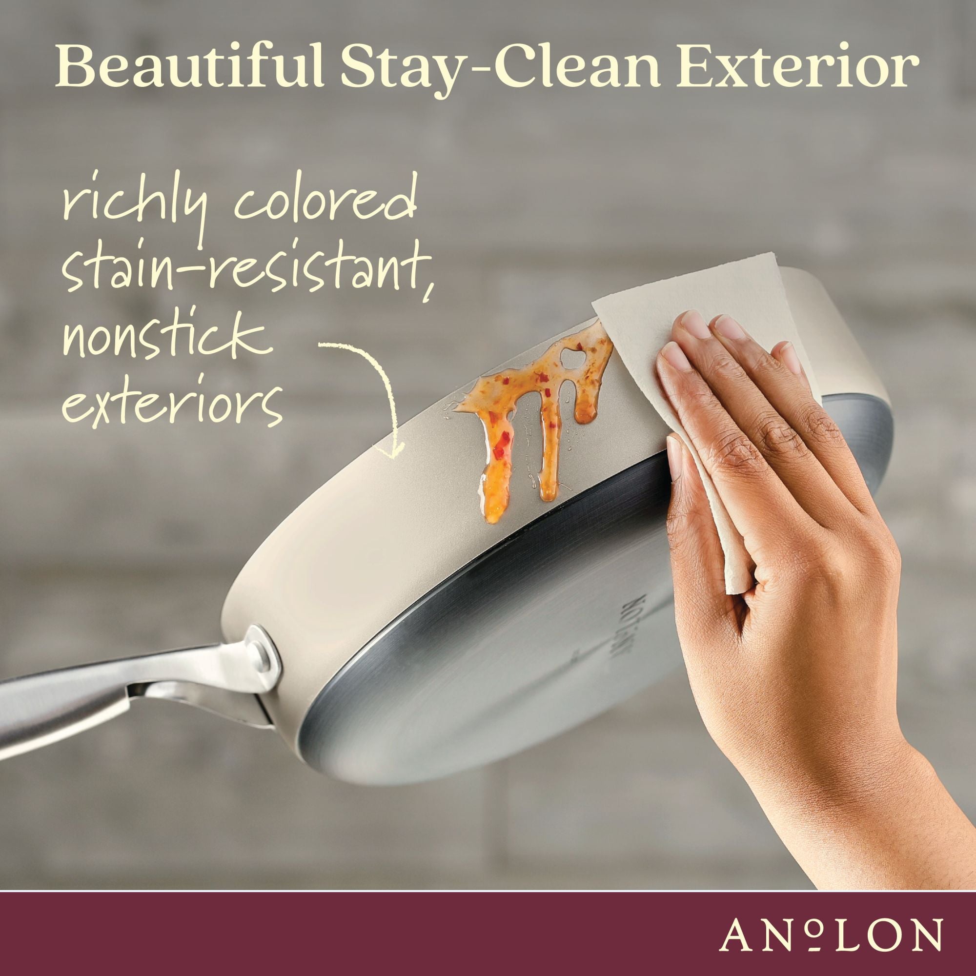 3-Quart Hard Anodized Nonstick Sauté Pan with Lid | Silver