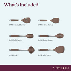 6-Piece SureGrip Utensil Set | Bronze