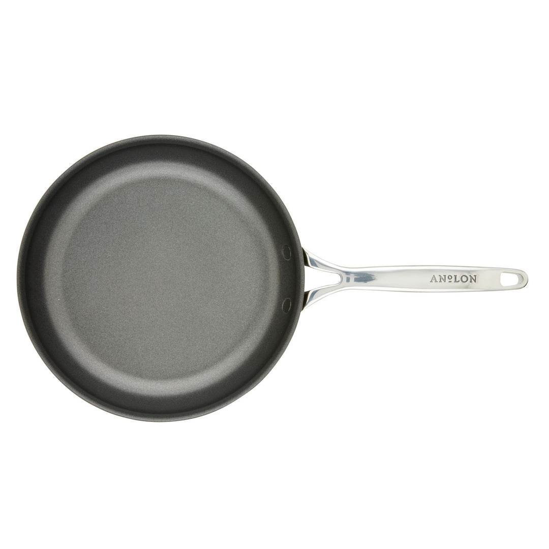 Anolon X Hybrid Nonstick Induction Frying Pan, 10, Super Dark Gray