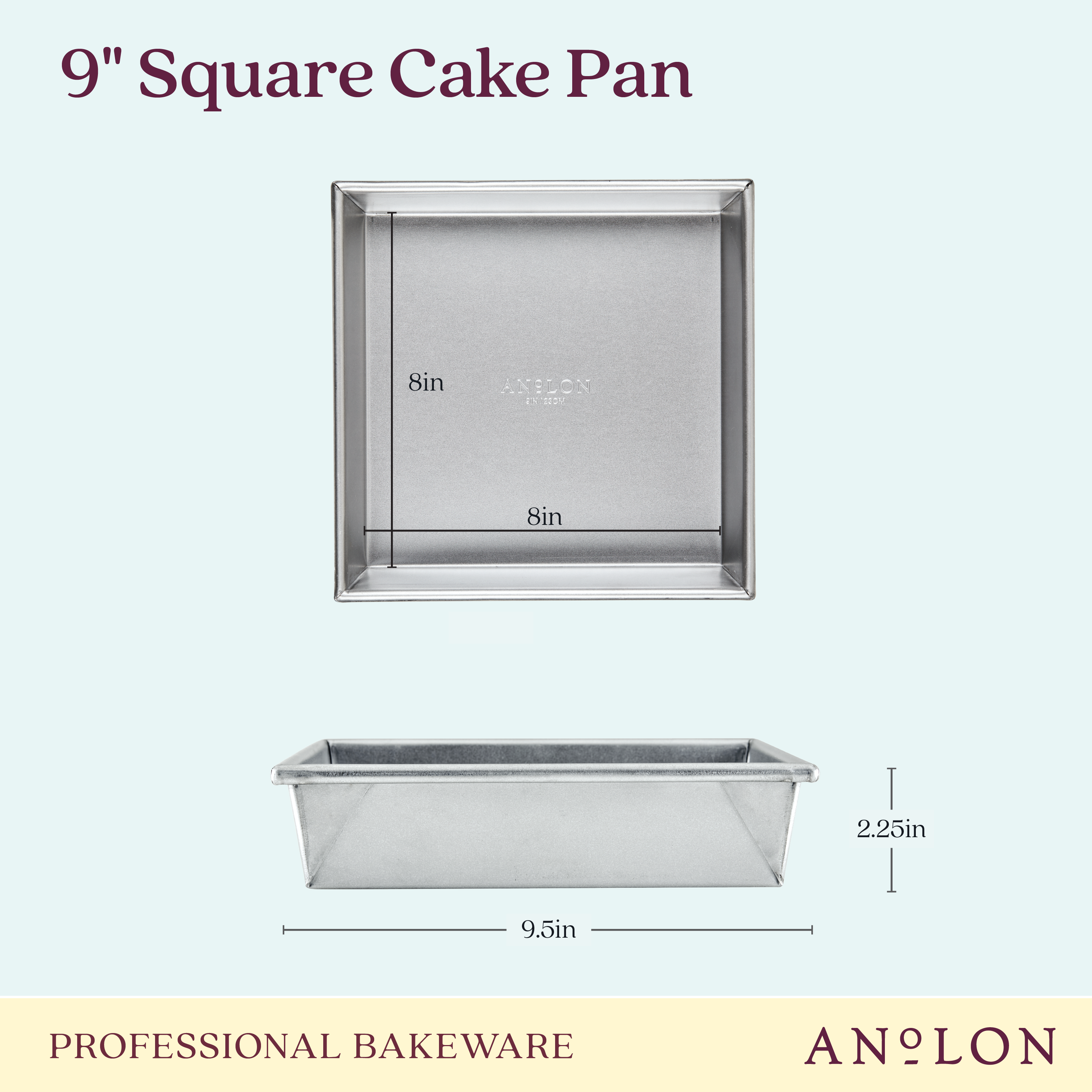 Square Cake Pan 6”x4” | Fat Daddio's | Everything Kitchens