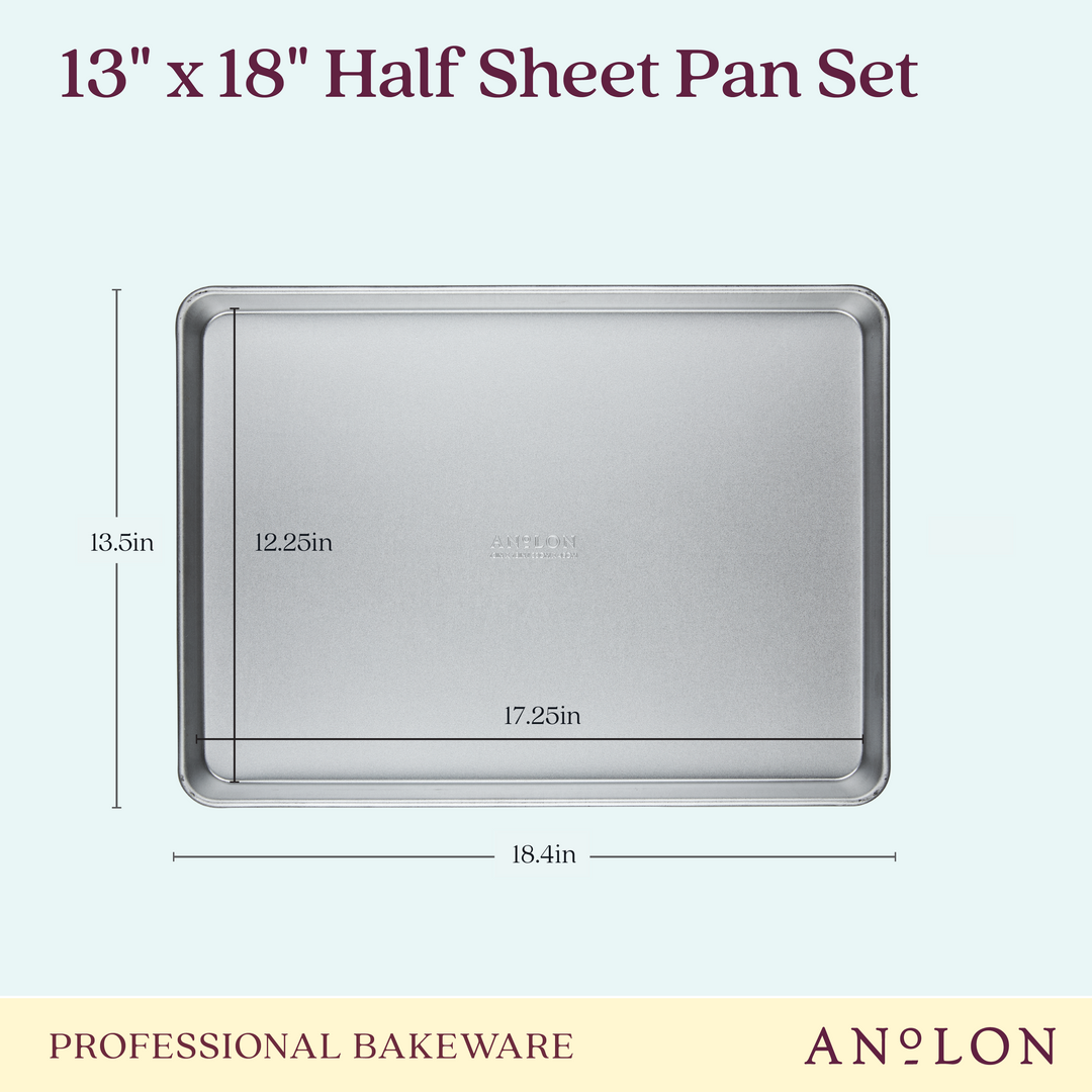 Half-Sheet Pan Commercial 17.25 by 12.25 inches