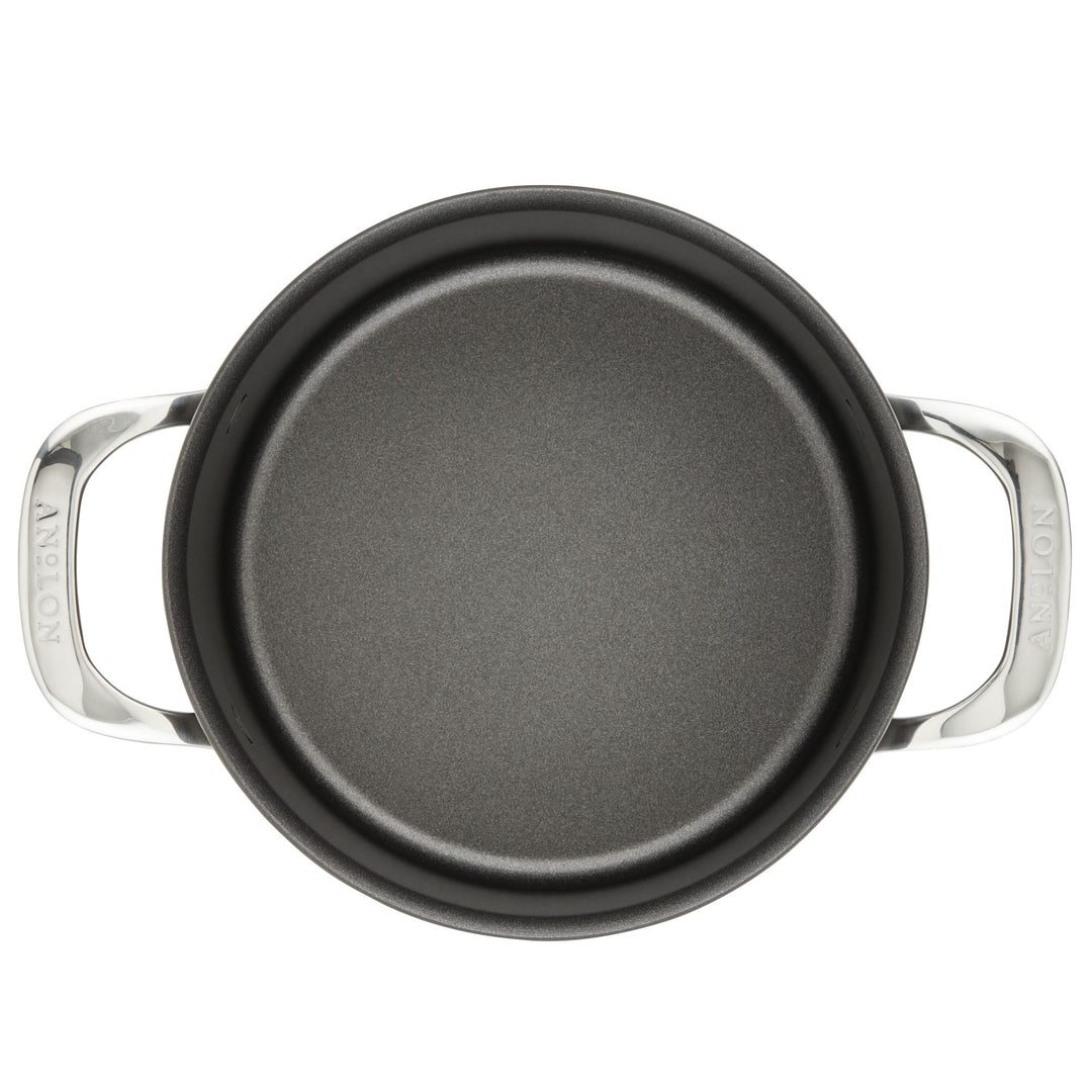 Anolon Ascend 4qt Nonstick Aluminum Casserole Pan With Lid Dark