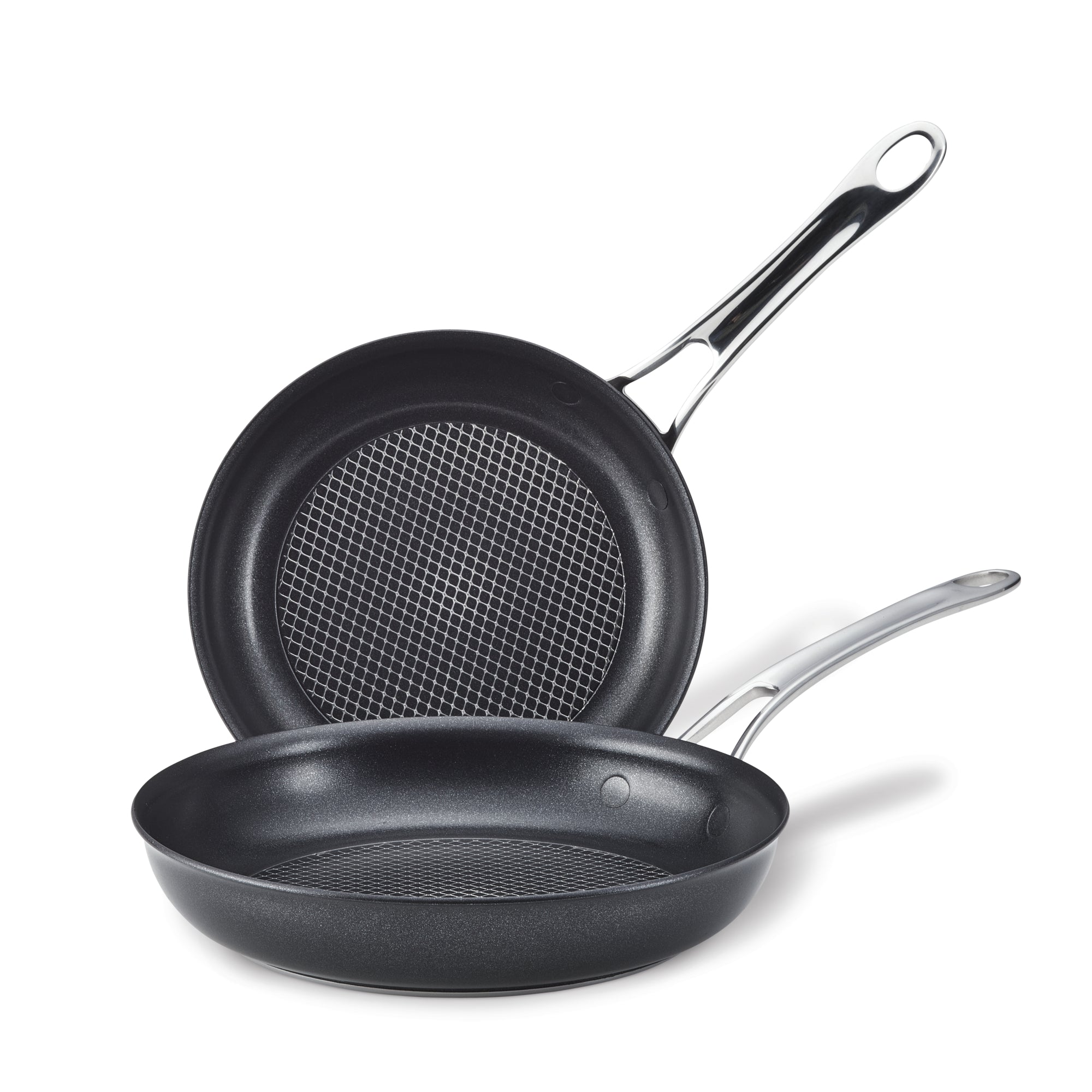 Food Network Textured Titanium 12-In. Nonstick Covered Deep Skillet, 12
