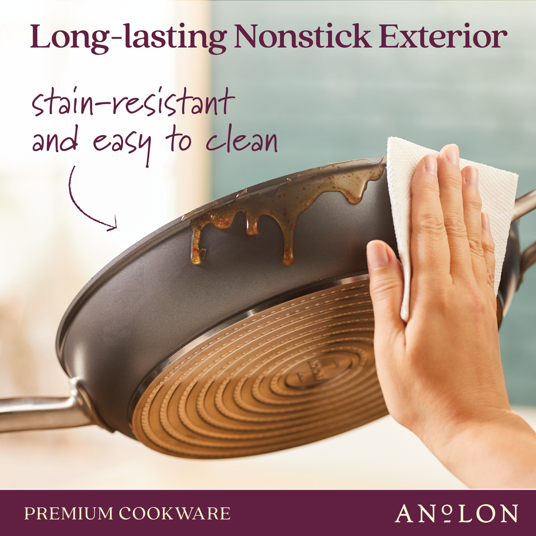 Anolon X SearTech Non Stick Frying Pan Set, Set of 2