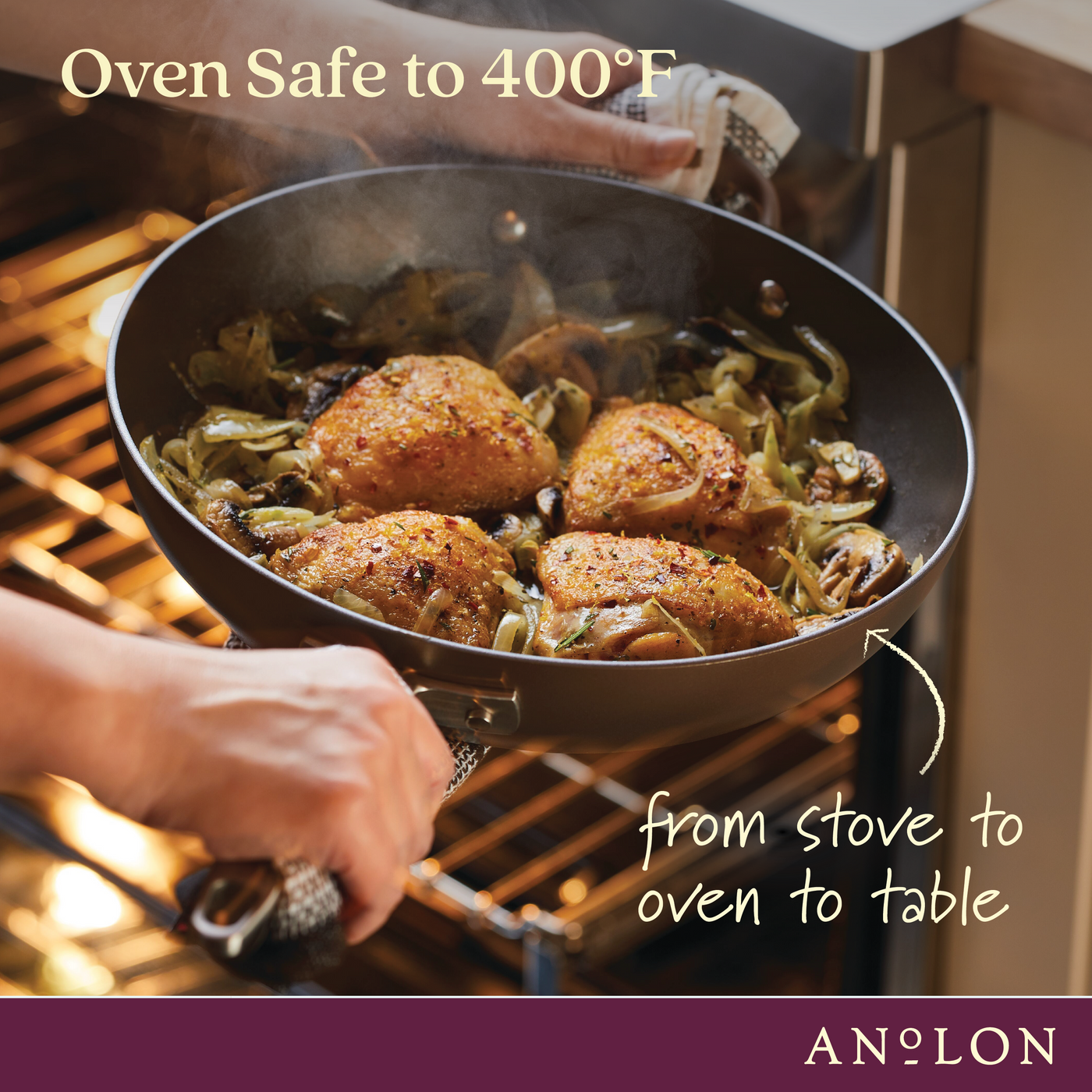 12-Inch Hard Anodized Nonstick Ultimate Pan with Lid – Anolon 12-Inch Hard Anodized Nonstick Ultimate Pan with Lid – Anolon
