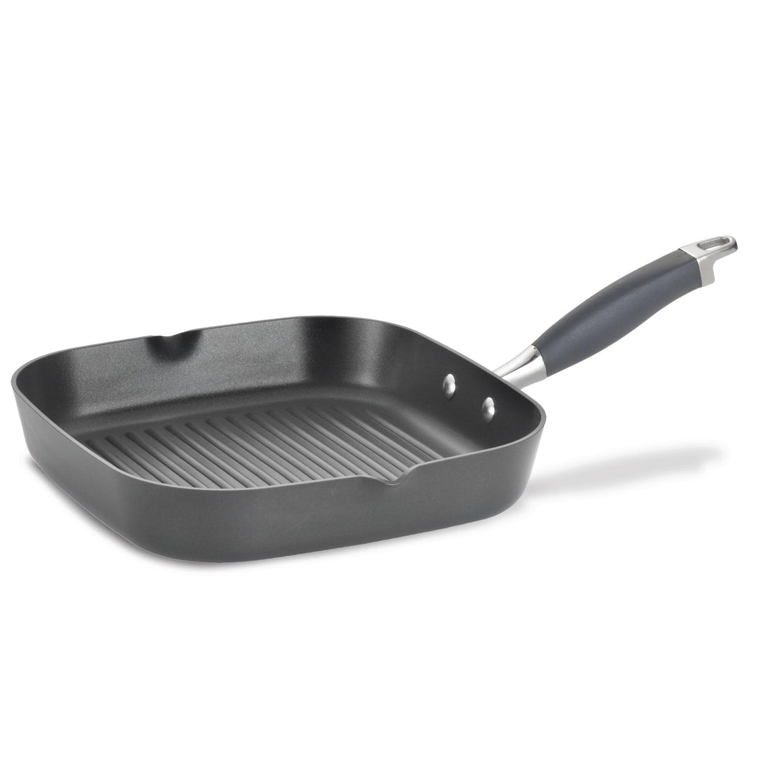 11-Inch Deep Square Grill Pan with Pour Spouts