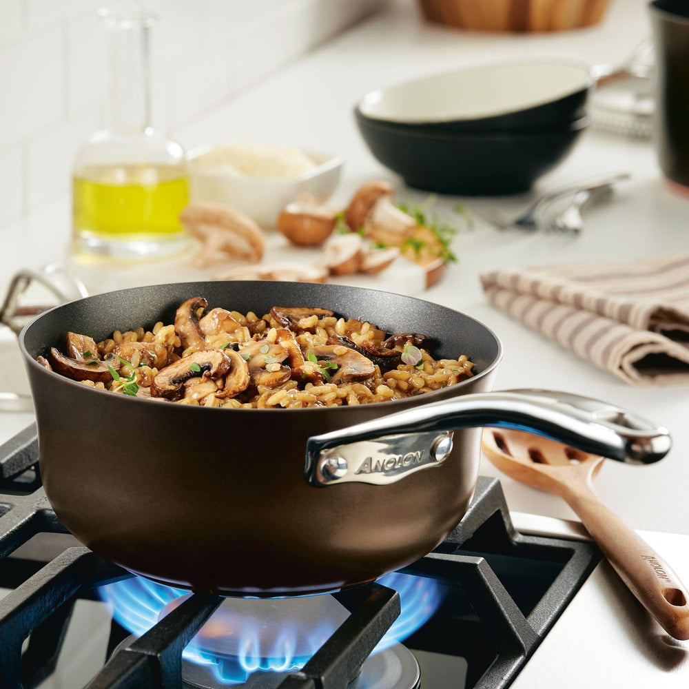 All-Clad Essentials Nonstick 8.5 Fry Pan and 2.5 Qt. Covered