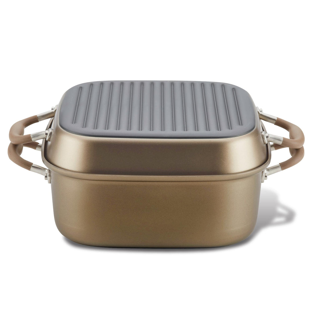 Square Dutch Oven and Grill Pan Lid