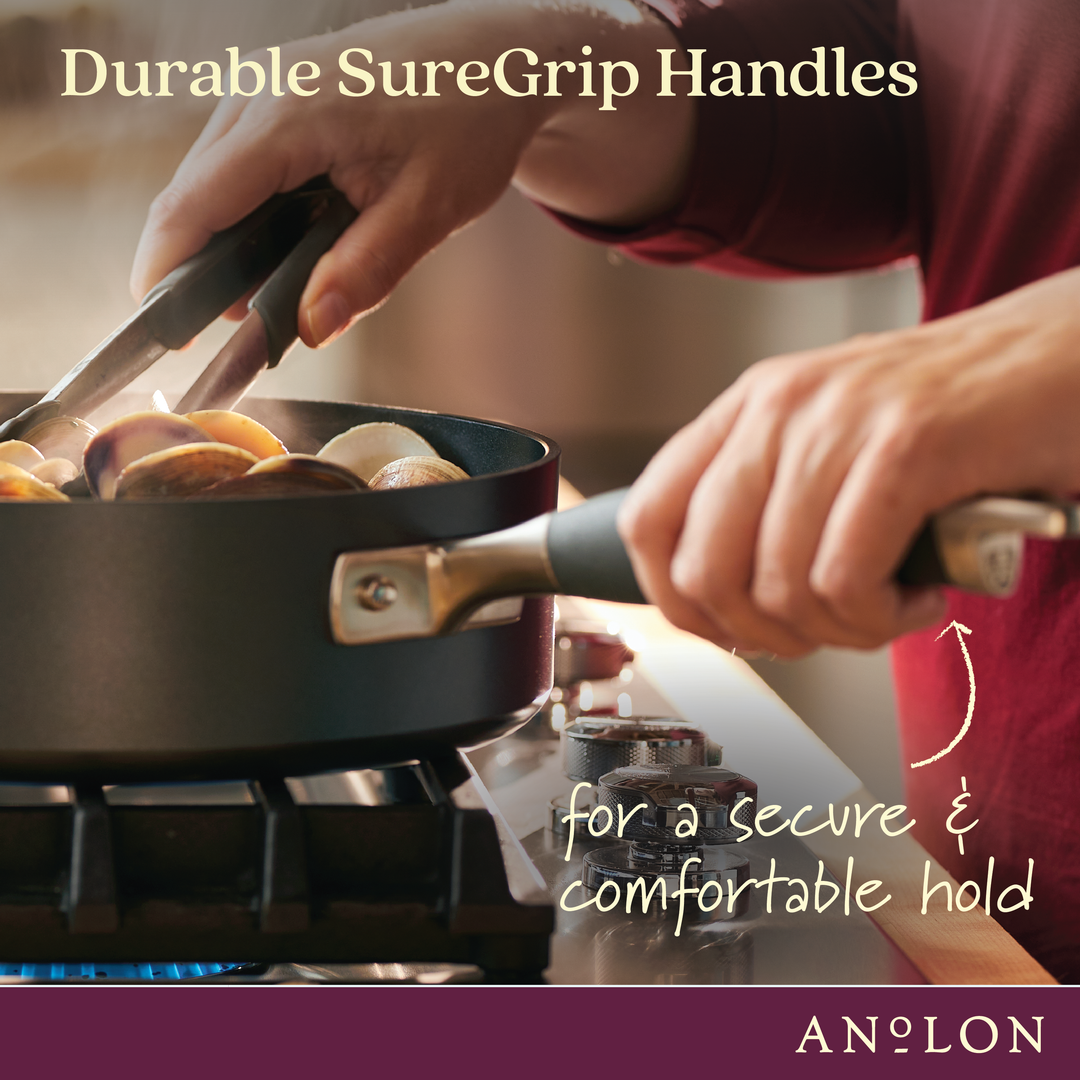 Anolon Advanced 1-Quart Open Saucepan with TwoPouring Spouts 