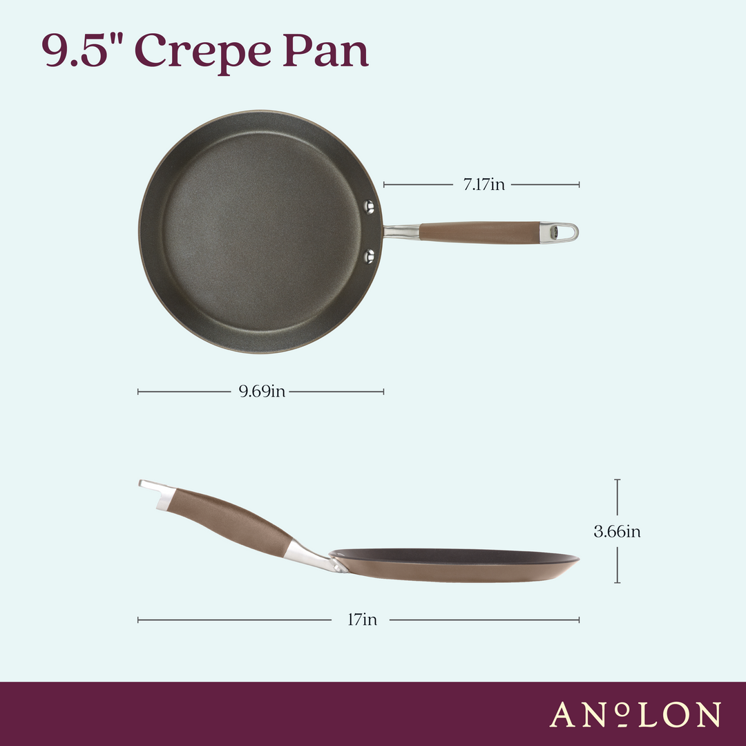 9.5 Blue Steel Crepe Pan - Abundant Kitchen
