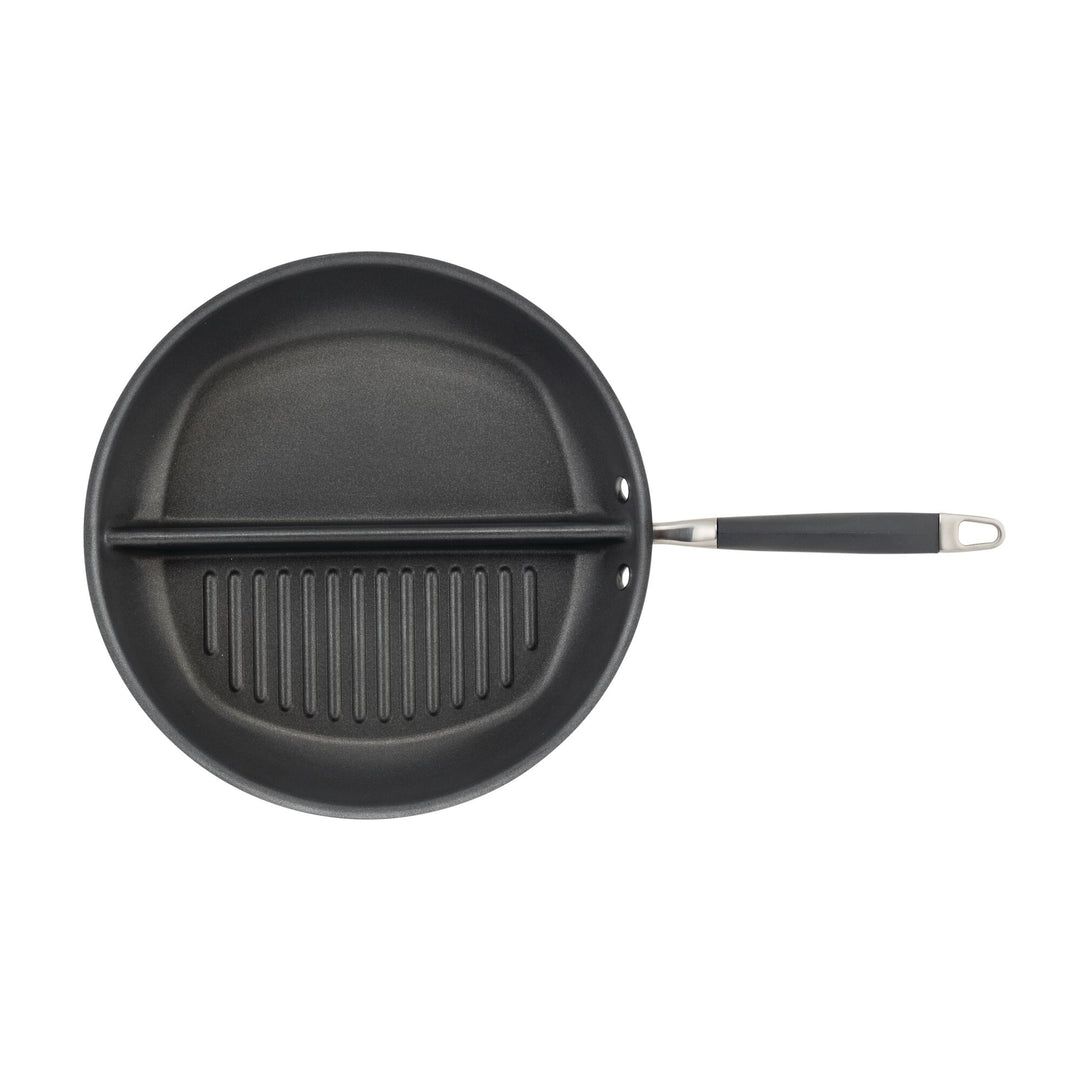 Anolon Advanced Home 12.5 Divided Grill/Griddle Skillet Moonstone