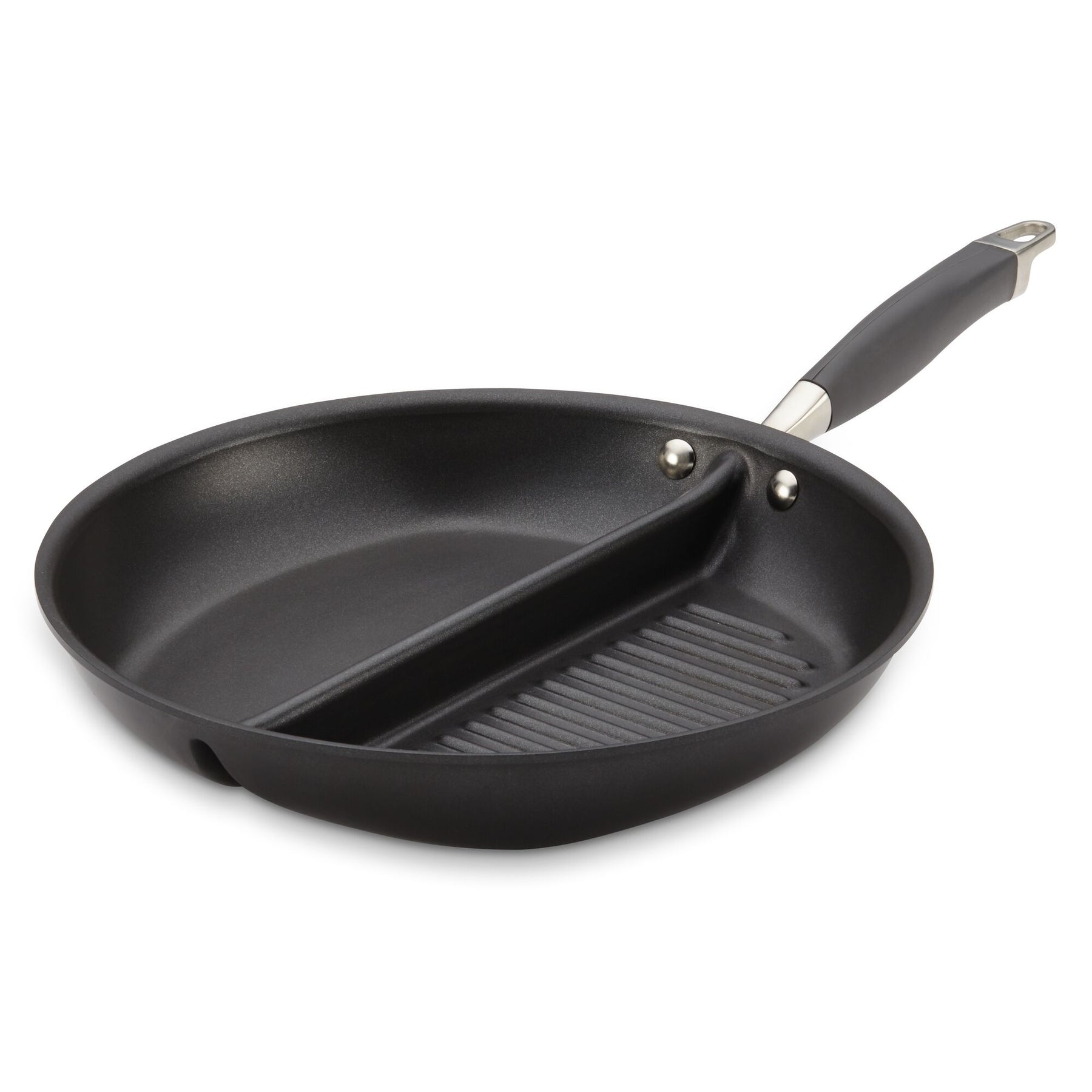 Anolon Advanced Home 12.5 Divided Grill/Griddle Skillet Moonstone