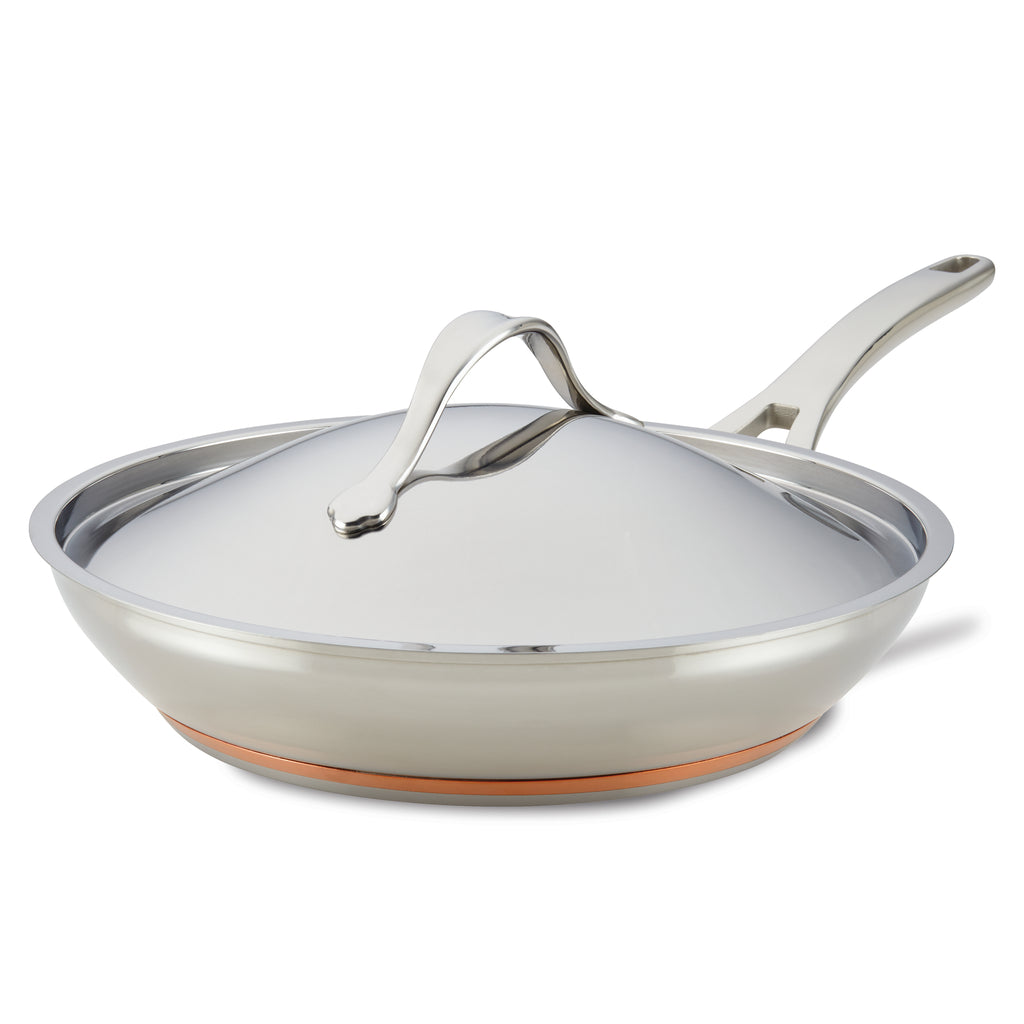 Chef Enamel 12-Inch Saute Pan with Lid