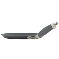 A 9.5-inch crepe pan from Advanced Home, boasting a sleek dark grey non-stick surface and a curved handle designed for easy cooking. The pan is displayed from the side against a plain white background.
