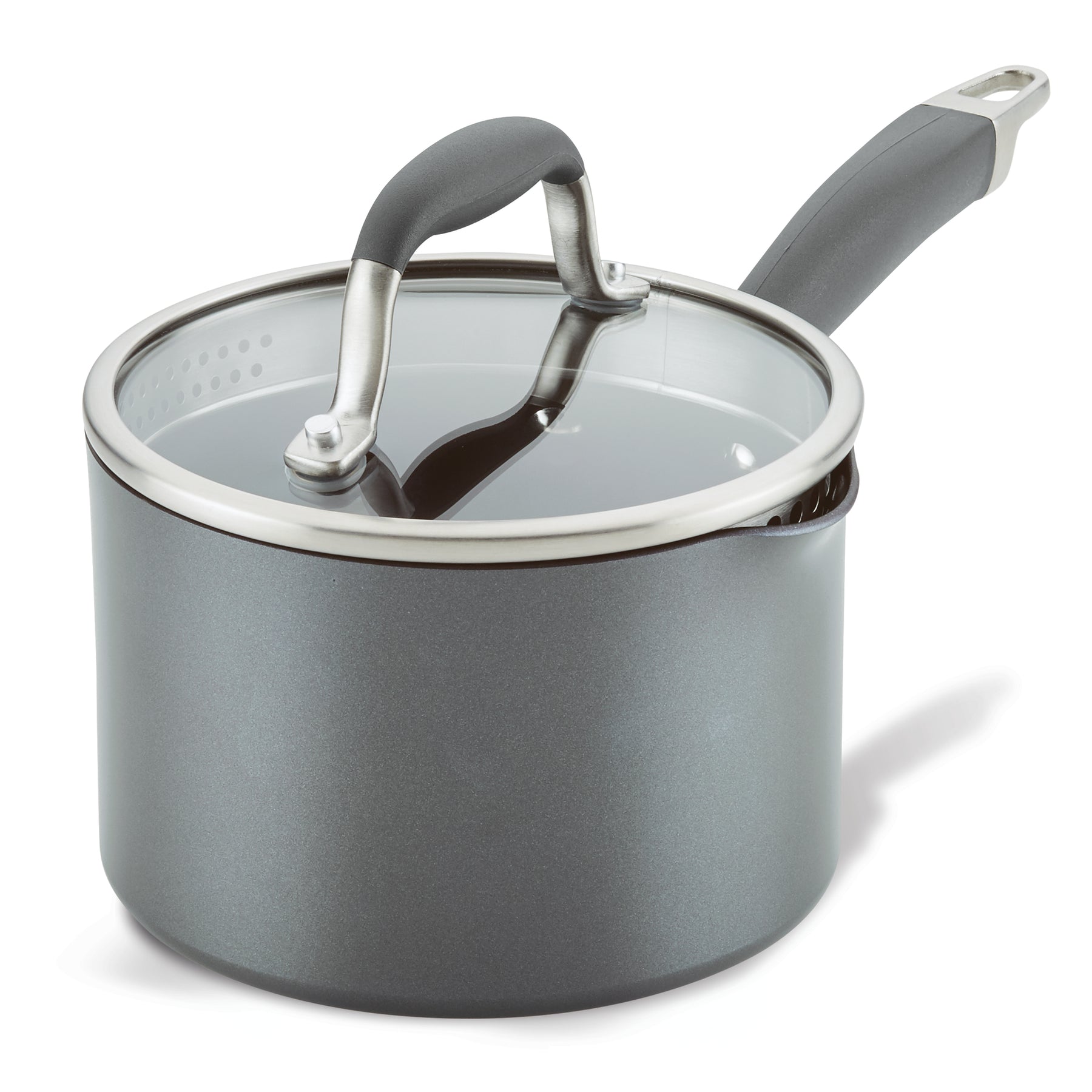Buy Wholesale China Curved Sauce Pots With Two-layer Non-stick Coating,  With Stainless Steel Handle & Sauce Pots
